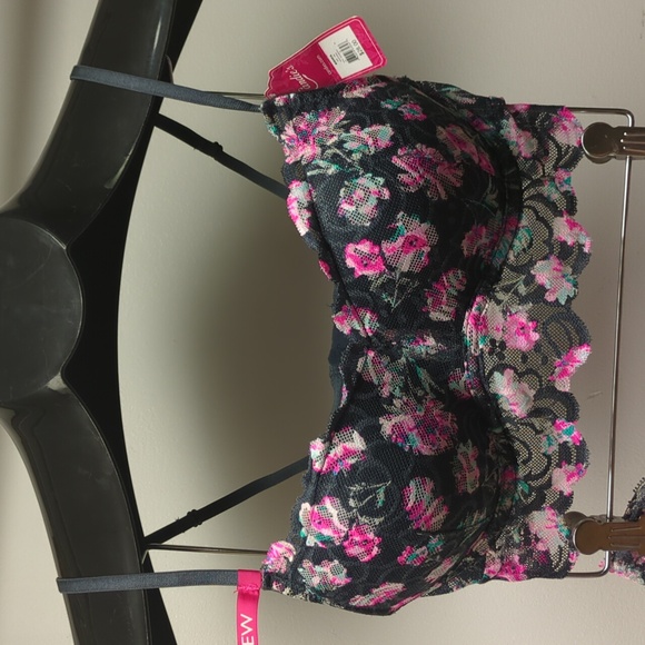 Sexy & Floral 2pc Candies Set – Padded 34B Bustier + S Thong Panties New - Picture 3 of 9